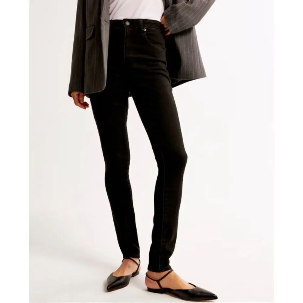 Abercrombie & Fitch the super high rise skinny jean black 26/2